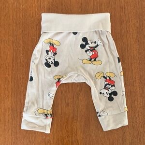 🍊5/$25 H&M Newborn Organic Mickey Mouse Pants